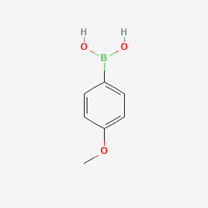 4-Methoxyphenylboronic acid chemical structure (CAS 5720-07-0)