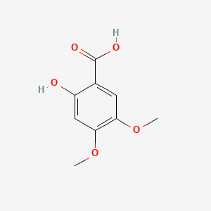 2-Hydroxy-4,5-dimethoxybenzoic acid chemical structure (CAS 5722-93-0)