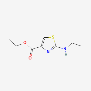 Ethyl 2-(ethylamino)thiazole-4-carboxylate chemical structure (CAS 57250-87-0)