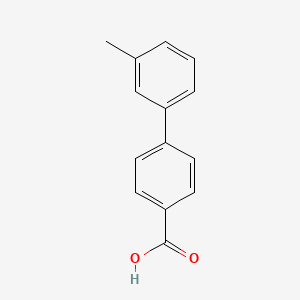 3'-Methyl-[1,1'-biphenyl]-4-carboxylic acid chemical structure (CAS 5728-33-6)