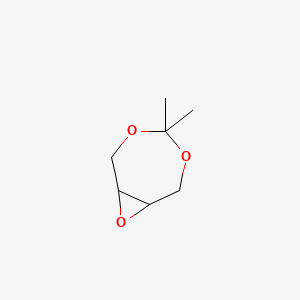4,4-Dimethyl-3,5,8-trioxabicyclo[5.1.0]octane chemical structure (CAS 57280-22-5)
