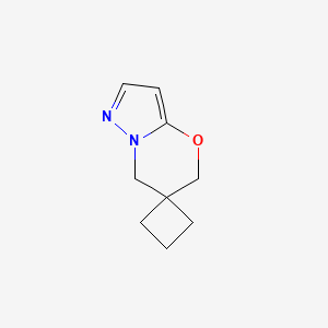 5'H,7'H-Spiro[cyclobutane-1,6'-pyrazolo[5,1-b][1,3]oxazine] chemical structure (CAS 57290-47-8)