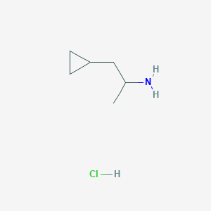 1-Cyclopropylpropan-2-amine hydrochloride chemical structure (CAS 57294-58-3)