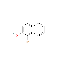 1-Bromonaphthalen-2-ol chemical structure (CAS 573-97-7)