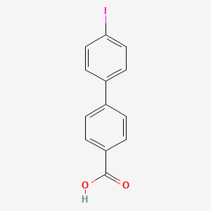 4'-Iodo-[1,1'-biphenyl]-4-carboxylic acid chemical structure (CAS 5731-12-4)