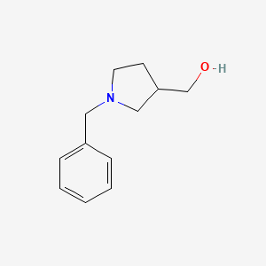 1-(Phenylmethyl)-3-pyrrolidinemethanol chemical structure (CAS 5731-17-9)