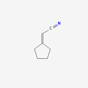 2-Cyclopentylideneacetonitrile chemical structure (CAS 5732-88-7)
