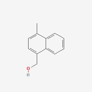 (4-Methylnaphthalen-1-yl)methanol chemical structure (CAS 57322-44-8)