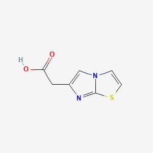 2-(Imidazo[2,1-b]thiazol-6-yl)acetic acid chemical structure (CAS 57332-75-9)