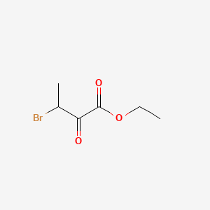 3-Bromo-2-oxo-butyric acid ethyl ester chemical structure (CAS 57332-84-0)