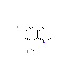 6-Bromoquinolin-8-amine chemical structure (CAS 57339-57-8)