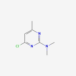 4-Chloro-N,N,6-trimethylpyrimidin-2-amine chemical structure (CAS 5734-62-3)