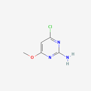 4-Chloro-6-methoxypyrimidin-2-amine chemical structure (CAS 5734-64-5)