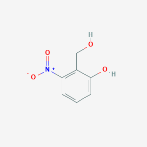 2-(Hydroxymethyl)-3-nitrophenol chemical structure (CAS 57356-31-7)