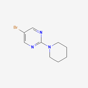 5-Bromo-2-(piperidin-1-yl)pyrimidine chemical structure (CAS 57356-64-6)