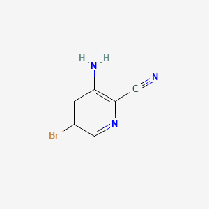 3-Amino-5-bromopicolinonitrile chemical structure (CAS 573675-27-1)