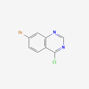 7-Bromo-4-chloroquinazoline chemical structure (CAS 573675-55-5)