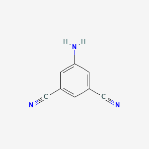 5-Aminoisophthalonitrile chemical structure (CAS 57369-97-8)