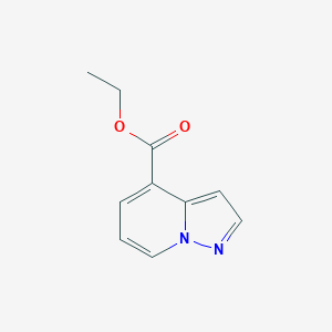 Ethyl pyrazolo[1,5-a]pyridine-4-carboxylate chemical structure (CAS 573763-62-9)