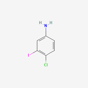4-Chloro-3-iodoaniline chemical structure (CAS 573764-31-5)