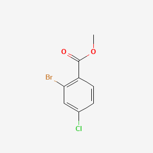 Methyl 2-bromo-4-chlorobenzoate chemical structure (CAS 57381-62-1)