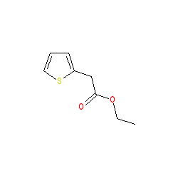 Ethyl 2-(thiophen-2-yl)acetate chemical structure (CAS 57382-97-5)