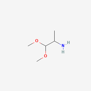 1,1-Dimethoxypropan-2-amine chemical structure (CAS 57390-38-2)