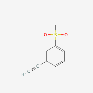 1-Ethynyl-3-methanesulfonylbenzene chemical structure (CAS 573982-84-0)