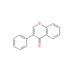 3-Phenyl-4H-chromen-4-one chemical structure (CAS 574-12-9)