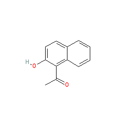 1-(2-Hydroxynaphthalen-1-yl)ethanone chemical structure (CAS 574-19-6)