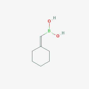 (Cyclohexylidenemethyl)boronic acid chemical structure (CAS 57404-78-1)
