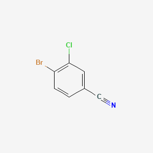 4-Bromo-3-chlorobenzonitrile chemical structure (CAS 57418-97-0)