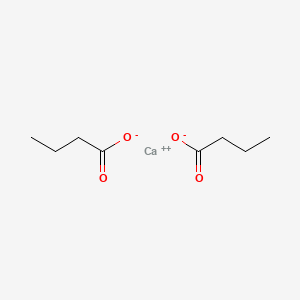 Calcium butyrate chemical structure (CAS 5743-36-2)