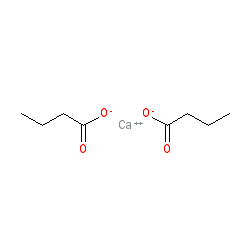 Calcium butyrate chemical structure (CAS 5743-36-2)