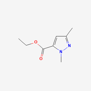 Ethyl 1,3-dimethyl-1H-pyrazole-5-carboxylate chemical structure (CAS 5744-40-1)