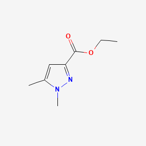 Ethyl 1,5-dimethyl-1H-pyrazole-3-carboxylate chemical structure (CAS 5744-51-4)