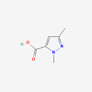 1,3-Dimethyl-1H-pyrazole-5-carboxylic acid chemical structure (CAS 5744-56-9)