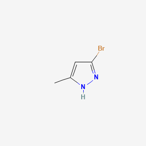 5-Bromo-3-methyl-1H-pyrazole chemical structure (CAS 5744-68-3)