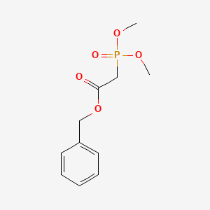 Benzyl 2-(dimethoxyphosphoryl)acetate chemical structure (CAS 57443-18-2)