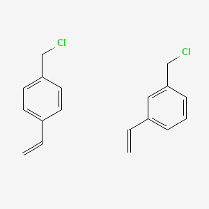 Chloromethylstyrene (m- and p- mixture) chemical structure (CAS 57458-41-0)