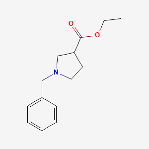 Ethyl 1-benzylpyrrolidine-3-carboxylate chemical structure (CAS 5747-92-2)