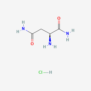(S)-2-Aminosuccinamide hydrochloride chemical structure (CAS 57471-69-9)