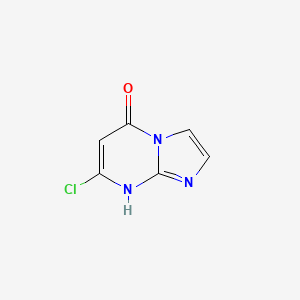 7-Chloroimidazo[1,2-a]pyrimidin-5(1H)-one chemical structure (CAS 57473-33-3)