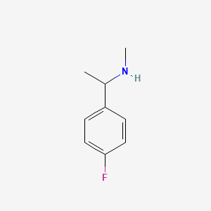1-(4-Fluorophenyl)-N-methylethanamine chemical structure (CAS 574731-02-5)