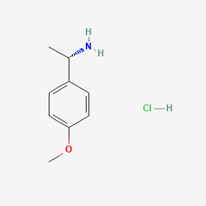 (S)-1-(4-Methoxyphenyl)ethanamine hydrochloride chemical structure (CAS 574744-39-1)