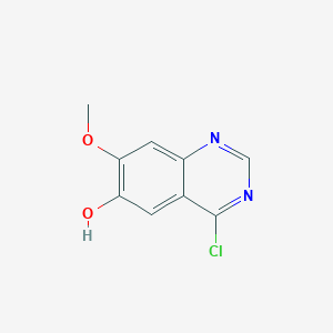 4-Chloro-7-methoxyquinazolin-6-ol chemical structure (CAS 574745-97-4)