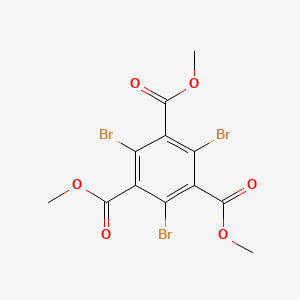 Trimethyl 2,4,6-tribromobenzene-1,3,5-tricarboxylate chemical structure (CAS 574747-52-7)