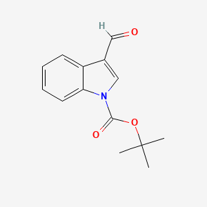 1-Boc-3-Formylindole chemical structure (CAS 57476-50-3)