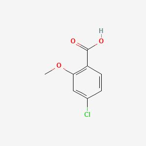 4-Chloro-2-methoxybenzoic acid chemical structure (CAS 57479-70-6)