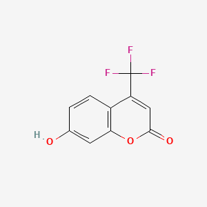 7-Hydroxy-4-(trifluoromethyl)coumarin chemical structure (CAS 575-03-1)